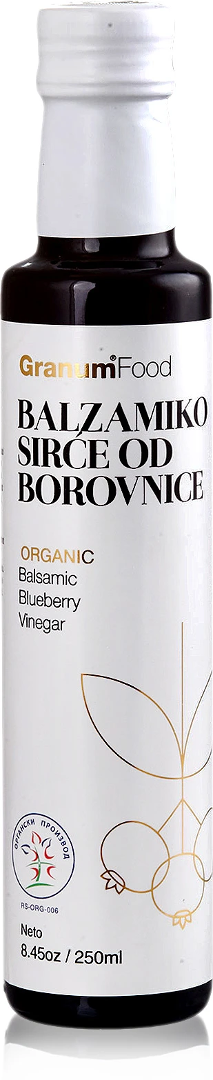 Balzamiko sirće od borovnice (organski proizvod) 250 ml Granum